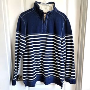 Fatface - Airlie Classic Breton Quarter-Zip Sweat - L